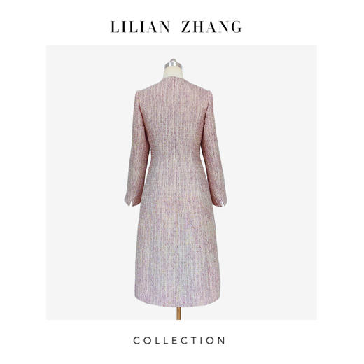 C系列—定制——“香氛佳人”—法式老钱—*优雅小A摆连衣裙  2401177 商品图2