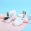 迪士尼学生四季小白鞋男女童白色运动鞋面皮儿童跑步鞋透气网面M2218676 商品缩略图6