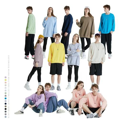 【分销】【350g重磅宽松情侣卫衣】基础款设计 面料外层挺括有型 舒适感十足 柔软又挺阔 休闲又带有慵懒的范 商品图5