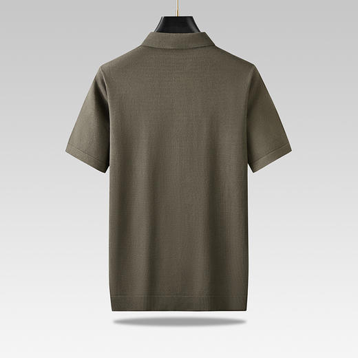 【新款DPF】大依优型毛衣针织翻领短袖背心休闲针织衫毛背心加肥加大上衣男士胖子大码毛衫t恤打底 商品图1