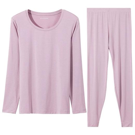 【蚕丝莫代尔情侣款】SCHIESSER德国舒雅情侣款女士莫代尔圆领爆款保暖衣打底衣套装30/21821W 商品图5