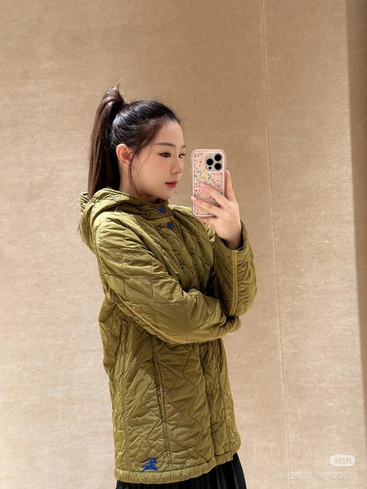 1012-3圆正渠道货 BB衍缝车格 立体连帽棉服外套 我穿M 商品图4