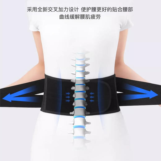 医用级石墨烯护腰带腰椎间盘透气黑色护腰保暖专用男女运动腰托 商品图3