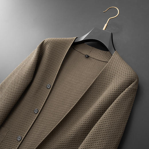 【新款DPF】大依优型大码男装休闲开衫毛衣针织衫夹克外套舒适加肥加大男士上衣 商品图4