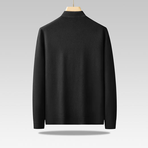 【新款DPF】大依优型大码男装翻领休闲开衫毛衣针织衫夹克外套舒适加肥加大男士上衣 商品图2