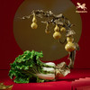铜师傅《福禄百财》桌面电视柜铜葫芦白菜摆件 家居装饰工艺品 商品缩略图0