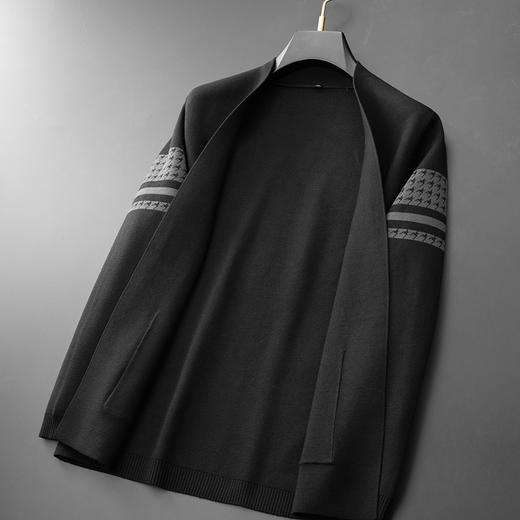 【新款DPF】大依优型大码男装休闲开衫毛衣针织衫夹克外套舒适加肥加大男士上衣 商品图5