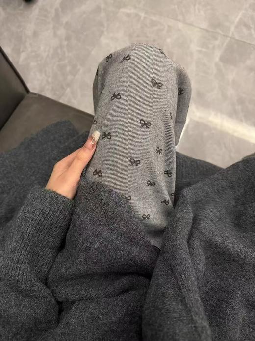 <曾小咸推荐>  升级版糯米绒蝴蝶结阔腿裤 日常119/件 活动价79.99！！【预售款，预计3-15天发货】 商品图5