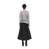 NUTH黑色中长款夹棉a字半身裙女秋冬 商品缩略图4