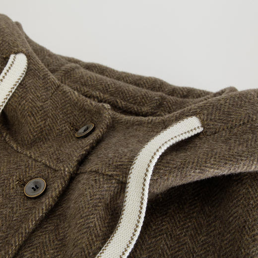 PH933斯尔丽24新款韩版帽衫时尚减龄廓形显瘦双面呢大衣 商品图4