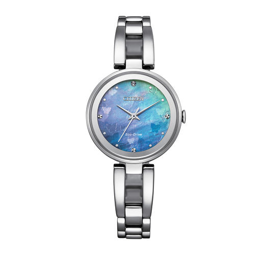 西铁城/CITIZEN不锈钢简约时尚光动能女表EM0801-85N 商品图1