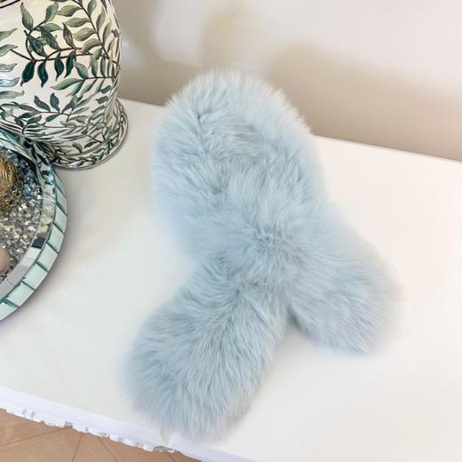 秋冬时尚高端100狐狸毛保暖百搭柔软围脖女士  BeQueenStory配饰 商品图1