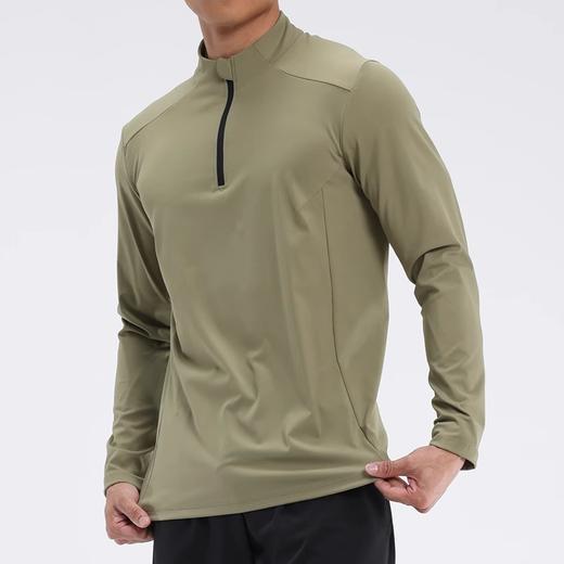 跃牌【跃LEAP-ACTIVE】系列 半拉链速干衣运动长袖男户外t恤C42112 商品图4