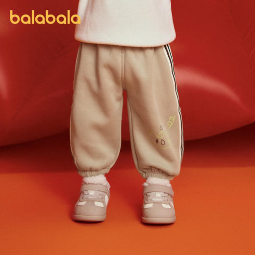 巴拉巴拉宝宝裤子女童秋装新款男童长裤婴儿外穿卫裤时尚潮流 商品图2