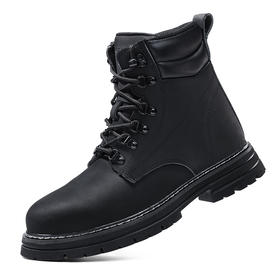 劳保鞋男防砸防刺穿钢包头橡胶底高帮安全鞋