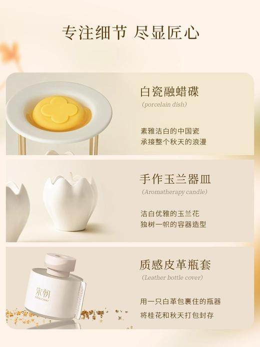 宋朝江南桂语融蜡礼盒，原创秋日桂花意境插画，翻开独属于东方的温柔 商品图3