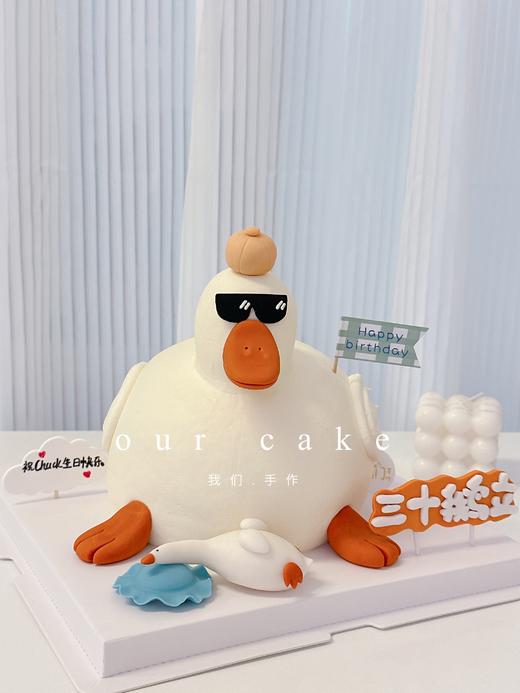 立体三十鹅立蛋糕/需提前预定/不接急单-低糖处理无添加 商品图4