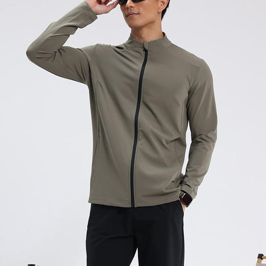 跃牌【跃LEAP-ACTIVE】系列 户外骑行服夹克男士立领纯色休闲时尚长袖D42188 商品图3