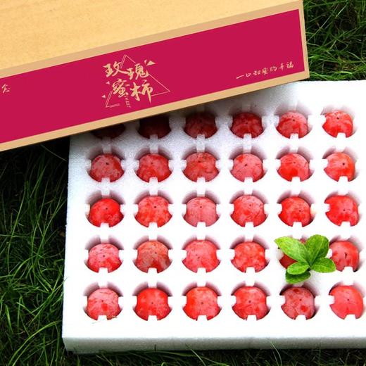 金秋树熟玫瑰蜜柿 | 可以用吸管吃的柿子 一口甜如蜜 果色红似火 果面光泽透亮 枝头自然成熟 柿子 商品图5