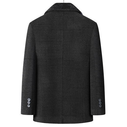 【雪尼尔】【新款DLC】大依优型大码翻领加棉外套商务夹克加肥加大肥佬休闲上衣男士胖子 商品图2