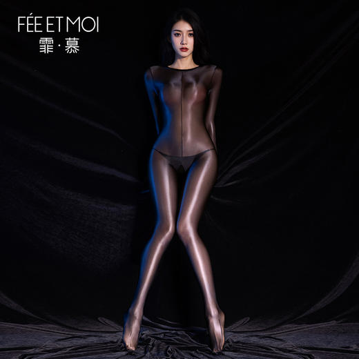 【情趣内衣】霏慕含羞蓓蕾连指开裆连体衣7021 商品图5