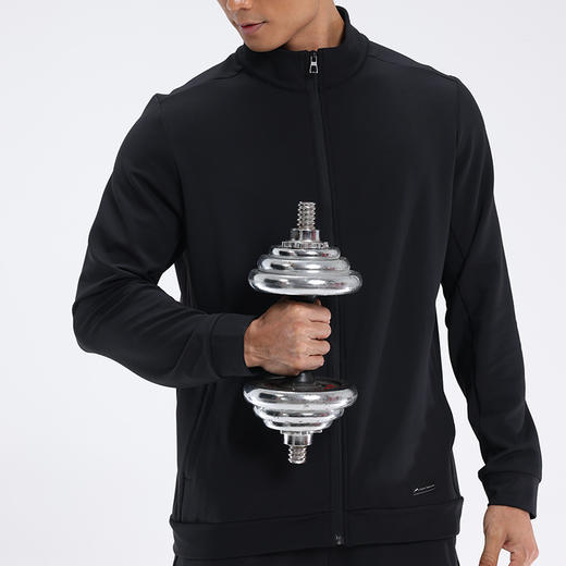 跃牌【跃LEAP-ACTIVE】系列 春秋运动长袖男款针织开衫休闲运动外套D42187 商品图1