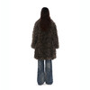 NUTH  棕色中长款环保皮草宽松保暖翻领大衣外套女 商品缩略图2