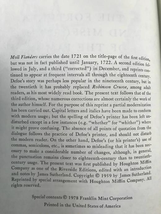 限量版！笛福《摩尔·弗兰德斯》 配多幅经典插图 豪华皮装大32开 商品图4