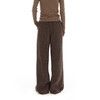 NUTH复古宽松摇粒绒卫裤厚款直筒阔腿秋冬休闲卫裤女 灰色/棕色 商品缩略图4