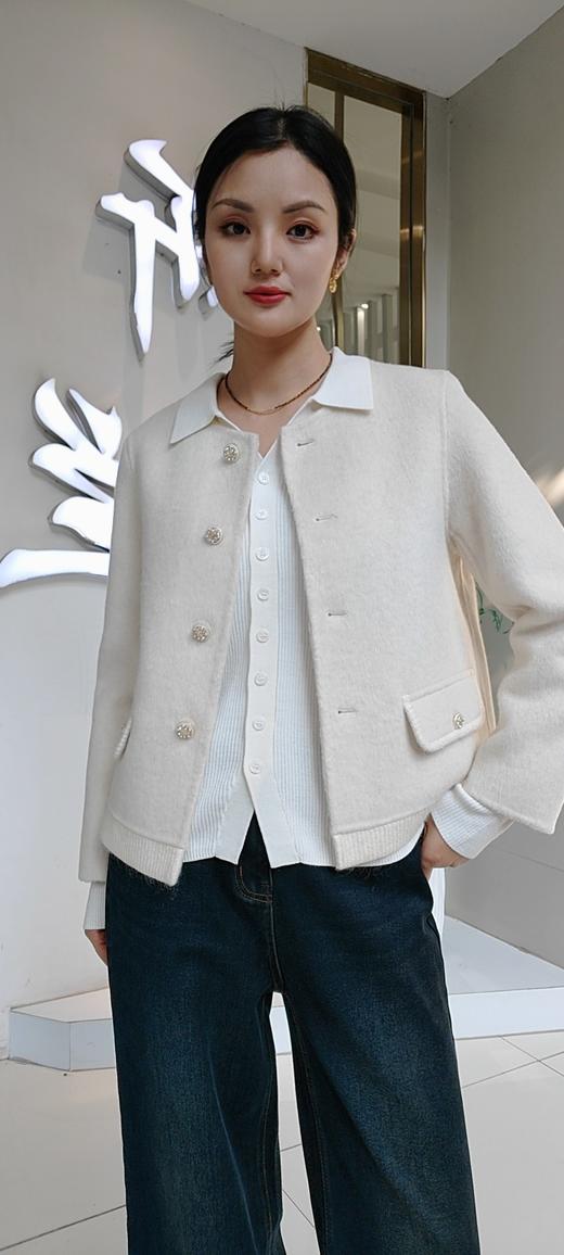 489055秋冬款 羊毛衬衫领开衫 商品图2