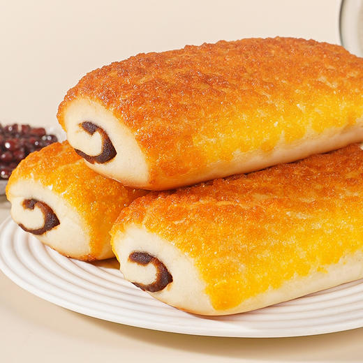 【麦椰香红豆面包，每口都是享受全】办公小点赶走小困小饿，松软面包包裹红豆味馅料，0反式脂肪酸,醇香可口，健康早餐营养休闲食品解馋零食小吃饱腹QQ 商品图0