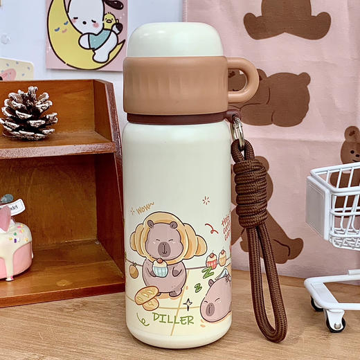 迪乐卡皮巴拉保温杯D9282-500ml 商品图1