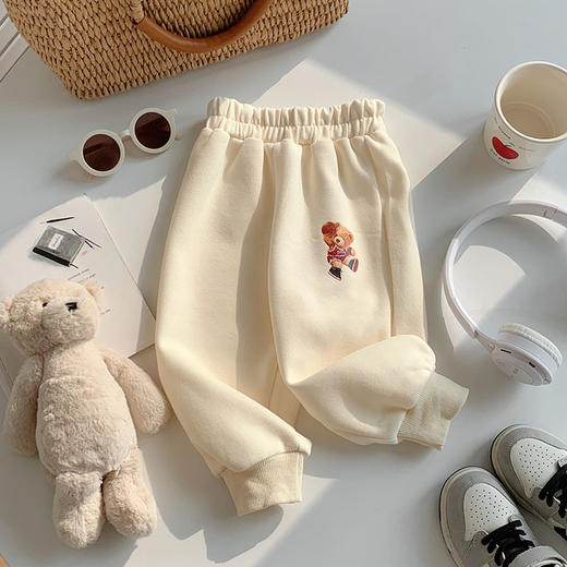 【印花设计时尚又个性， 收脚裤设计，更加便于活动】春秋款可爱卡通男女童裤子 小童百搭印花收脚裤 休闲运动长裤-QQ 商品图13