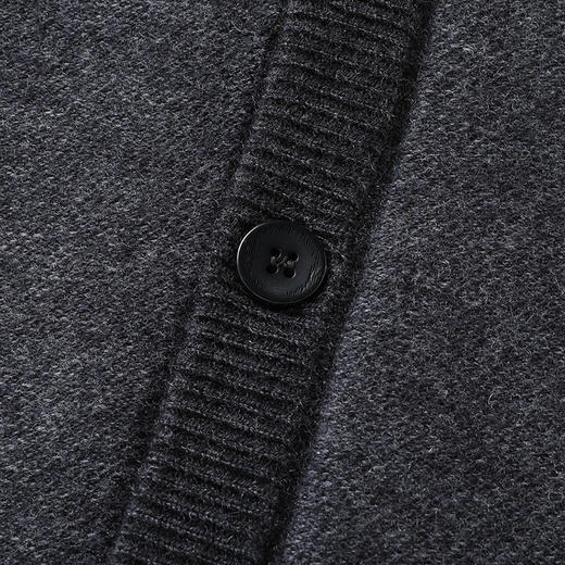 【100%羊毛】【新款DWP】大依优型大码V领针织开衫外套休闲针织衫加肥加大上衣男士胖子大码毛衫 商品图8