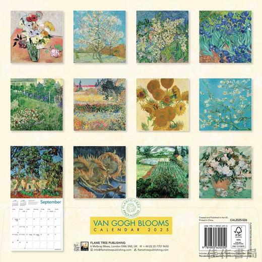 Vincent van Gogh Blooms Wall Calendar 2025 (Art Calendar) / 文森特·梵高：绽放 2025挂历（艺术挂历） 商品图1