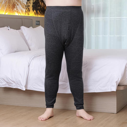 【兔毛绒护膝保暖裤】【新款DPD】大依优型大码男装保暖裤内衣弹力加绒舒适保暖裤秋裤 商品图7