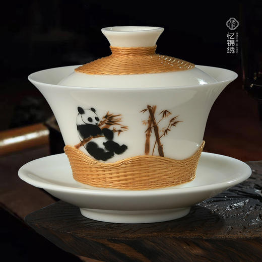 竹丝扣瓷-金竹大熊猫 商品图1
