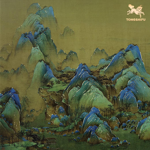 铜师傅 手工錾刻 铜雕画《千里江山 长方形》客厅背景墙装饰挂画 商品图4