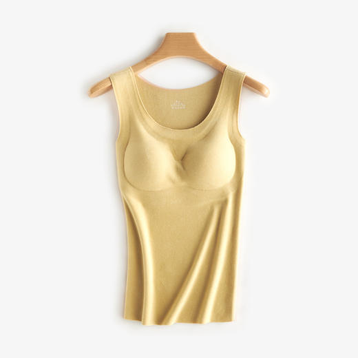 I'd爱帝女带胸垫无痕暖绒双面磨绒内搭背心 商品图8