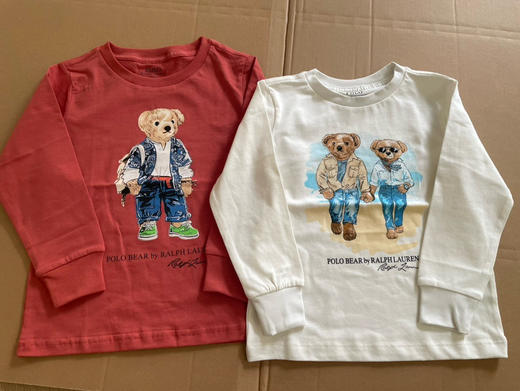 【10月18日 上午12:00 秒杀】90CM-155CM RL家的 长袖新款T恤 标志性 小熊T 小码标 又来啦 商品图10