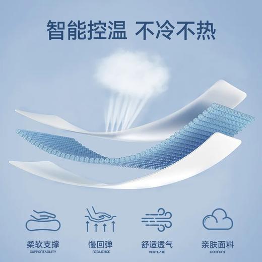 【双十一特惠】赠送全棉枕套 亚朵酒店同款深睡枕Pro护颈枕 记忆棉枕侧睡护颈椎 助睡眠枕头 冬季枕芯 零压慢回弹 记忆绵枕芯+冰丝内套+全棉绗缝两用枕套 商品图5