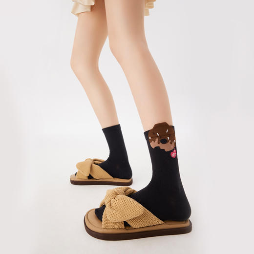 【代发】上森派系袜子 甜甜圈凸凸中筒袜 倒立熊猫凸凸中筒袜 （下单后不接受退款，请谨慎下单，福利款不参与满赠活动） 商品图2