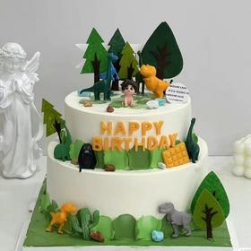 【恐龙🦕世界】双层创意卡通蛋糕