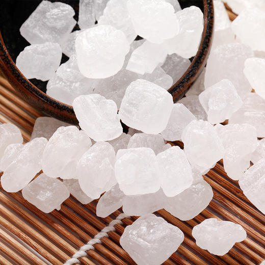 【传统工艺！颗粒均匀单晶冰糖】单晶冰糖200克老冰糖中颗粒，干净无杂形态饱满晶莹剔透，散装土白冰糖冰糖煲汤食品调味QQ 商品图0