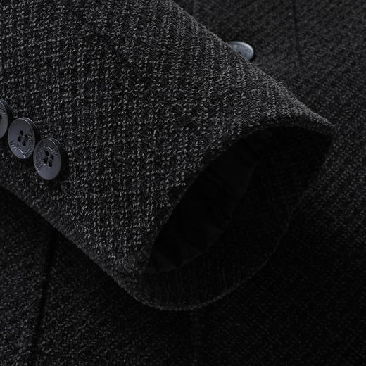 【雪尼尔】【新款DLC】大依优型大码翻领加棉外套商务夹克加肥加大肥佬休闲上衣男士胖子 商品图4