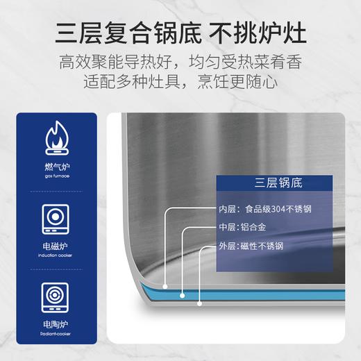 复合不锈钢蒸锅套装（4.7L）+硅胶手套（红色） 商品图5