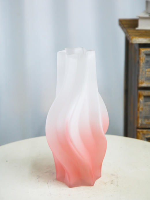 磨砂玫瑰粉花瓶 商品图2