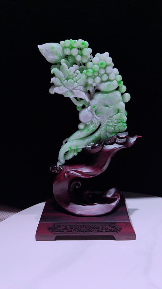 620439翡翠摆件【人生富贵】 商品图1