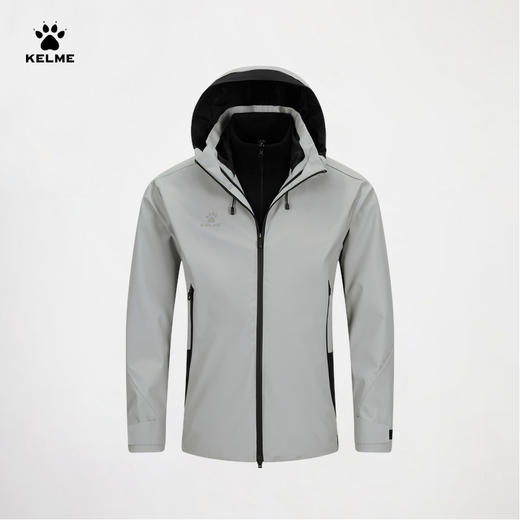 卡尔美2024新款男士外套冲锋衣（摇粒内胆） 商品图3