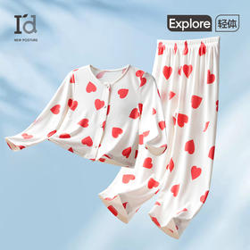 I'd爱帝儿童睡衣超柔软糯亲肤花纱长袖套装